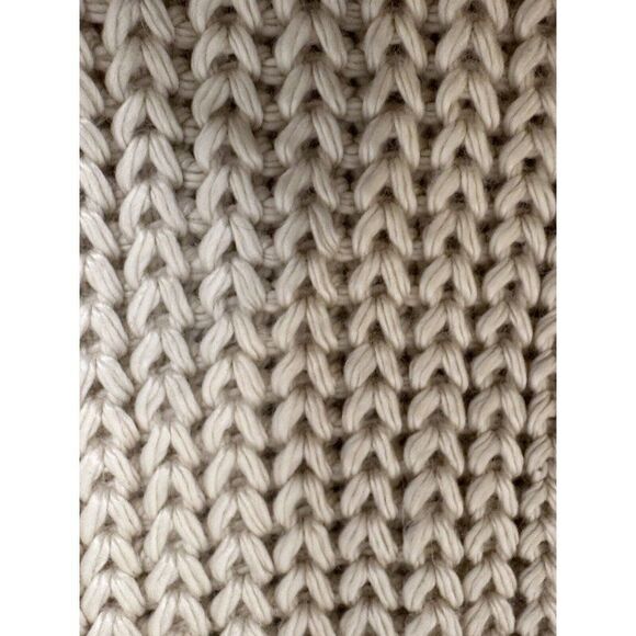 MICHAEL KORS Scarf With Pockets CREAM Gold Tone BUTTONS KNIT SCARF $68 - Picture 8 of 9